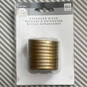 The Happy Planner Gold Expander Discs 9 Rings Me & My Big Ideas Create 365